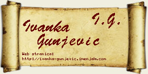 Ivanka Gunjević vizit kartica